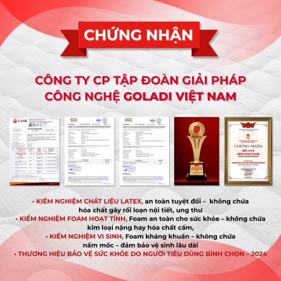 (10cm) Nệm cao su non KIM CƯƠNG