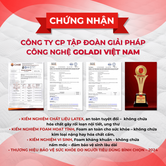(20cm) Nệm DIAMOND Than Hoạt Tính Kháng Khuẩn